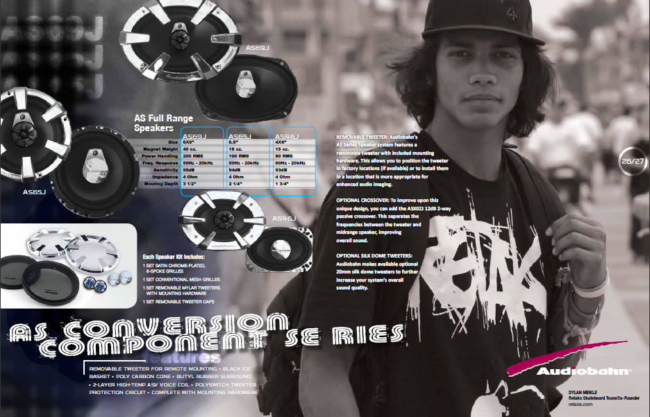 Retaks Dylan Meikle in Audiobahn 2011 catalog